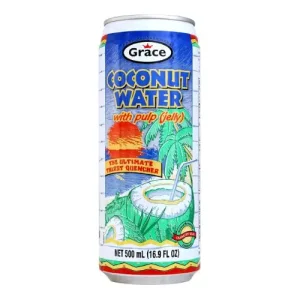 Grace Coconutwater With Pulp, 16.9 oz/500 mL