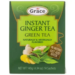 Grace Instant Ginger Tea Green 14 Bags 10g