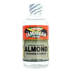 Jamaican Pride Almond Essence, 4 oz/118 mL