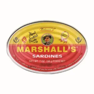 Marshall's Sardines In Tomato Sauce Oval Tin 7oz