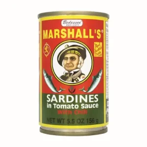 Marshall's Sardines In Tomato Hot Chili 5.5 Oz Pack of 3