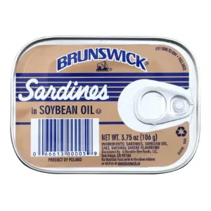 Brunswick Sardines In Soya Oil, 3.75 oz/106 g
