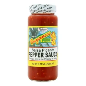 Guyanese Pride Pepper Sauce Bala Fire Hot, 12 oz/354 mL