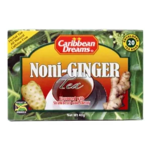 Caribbean Dreams Noni-Ginger Tea - 20 Bag, 1.41 oz/40 g