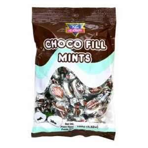 Kc Candy Choco Fill Mint Candy, 3.52 oz/100 g
