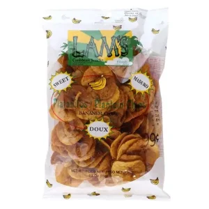 Lam's Plantain Chips - Sweet, 3X2.5 oz/71 g. 3-Pack