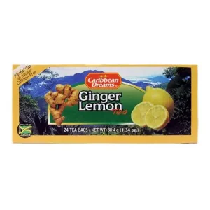 Caribbean Dreams Ginger Lemon Tea - 24 Bags, 1.34 oz/38.4 g