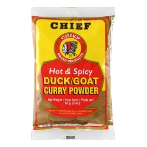 Chief Curry Powder Duck/Goat Hot & Spicy, 3 oz/85 g