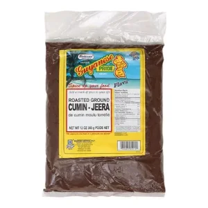 Guyanese Pride Cumin Seeds Ground Roasted Jeera, 12 oz/340 g